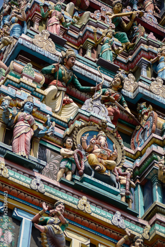 Kuala Lumpur : 16 febrary 2015 : The Kuala Lumpur Malaysia - Sri Maha Mariamman Temple Dhevasthanam, Hindu temple in Chinatown.