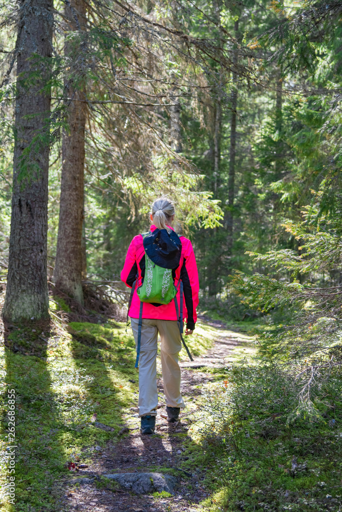 Woman hiking Woman hiking