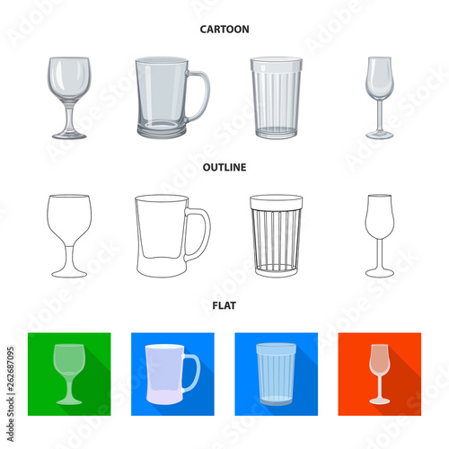 Vector illustration of form and celebration sign. Set of form and volume vector icon for stock.