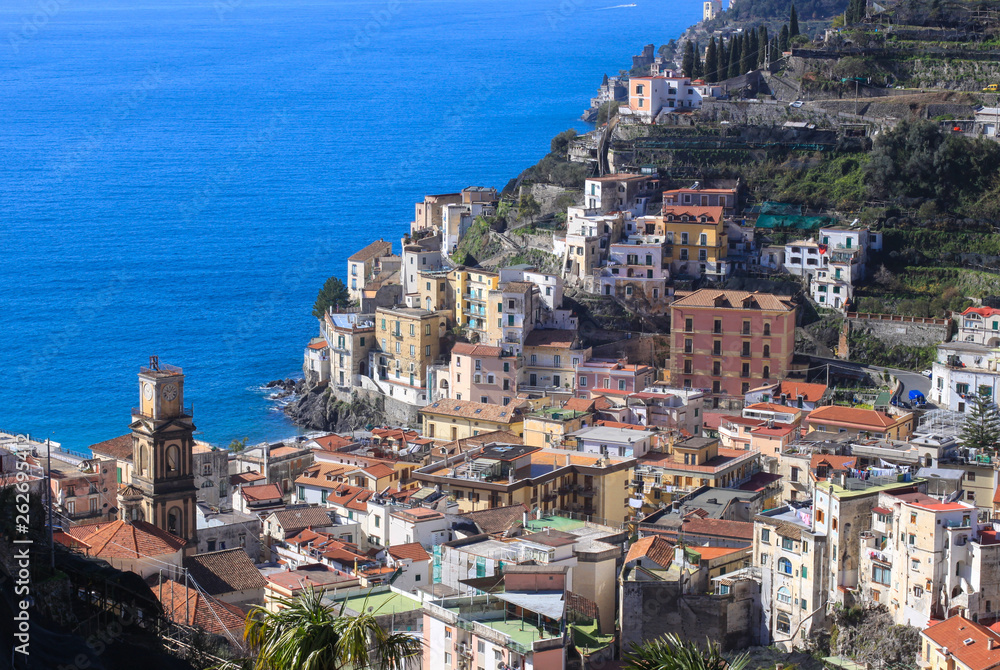 View of Minori town, Amalfi coast, Italy