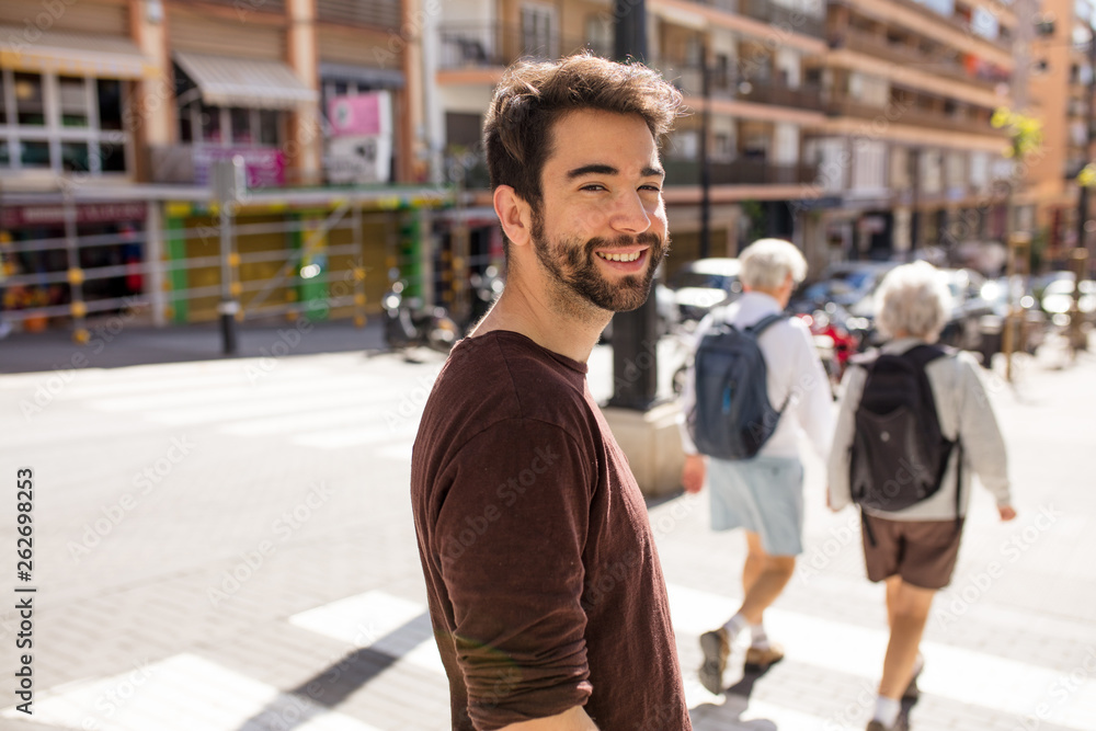 young man laughing and happy young man laughing and happy