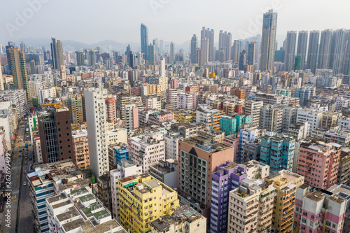 Top view of Hong Kong © leungchopan