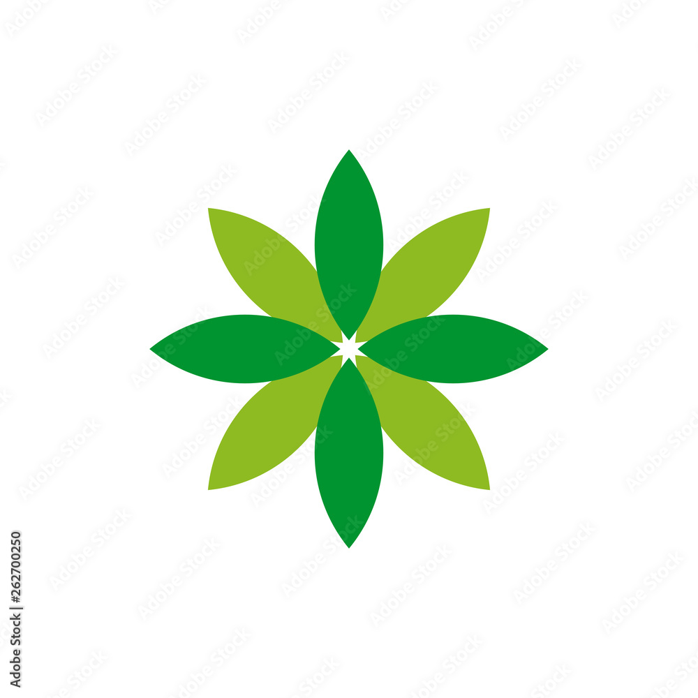 Flower icon logo template