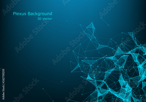 graphic background dots with connections for your design. Vector illustration