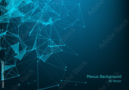 Abstract polygonal space low poly dark background with connecting dots and lines. Connection structure. Futuristic polygonal background. Triangular business wallpaper.