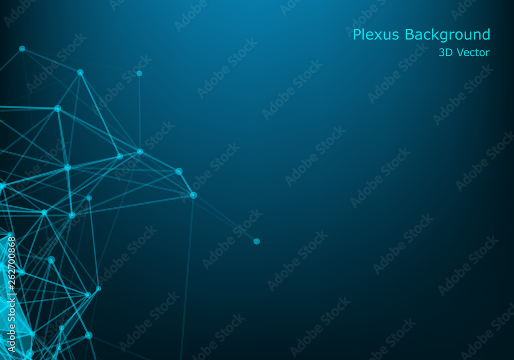 Abstract Molecules with Circles, Lines, Geometric, Polygon, Triangle pattern. Vector design network communication technology on dark blue background. Futuristic- digital science technology concept Abstract Molecules with Circles, Lines, Geometric, Polygon, Triangle pattern. Vector design network communication technology on dark blue background. Futuristic- digital science technology concept