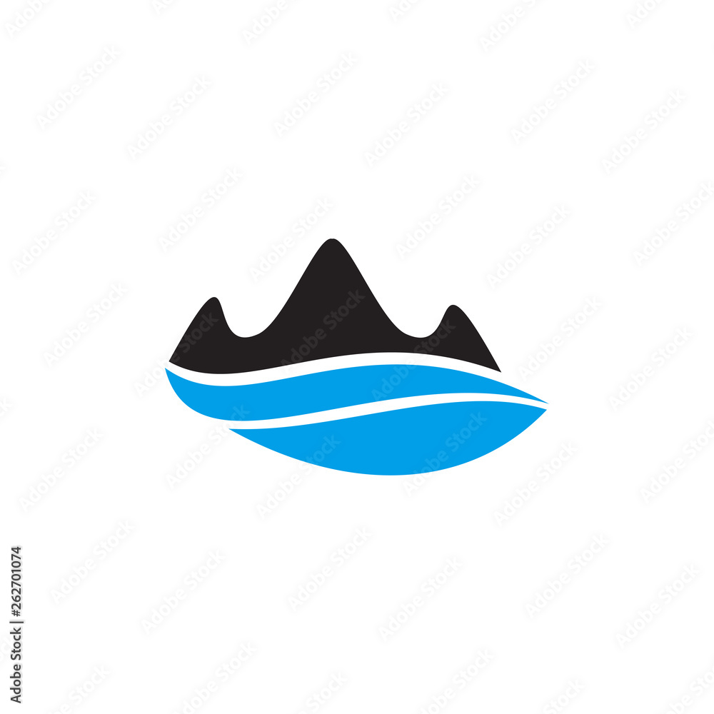 Mountain icon logo design vector template Mountain icon logo design vector template