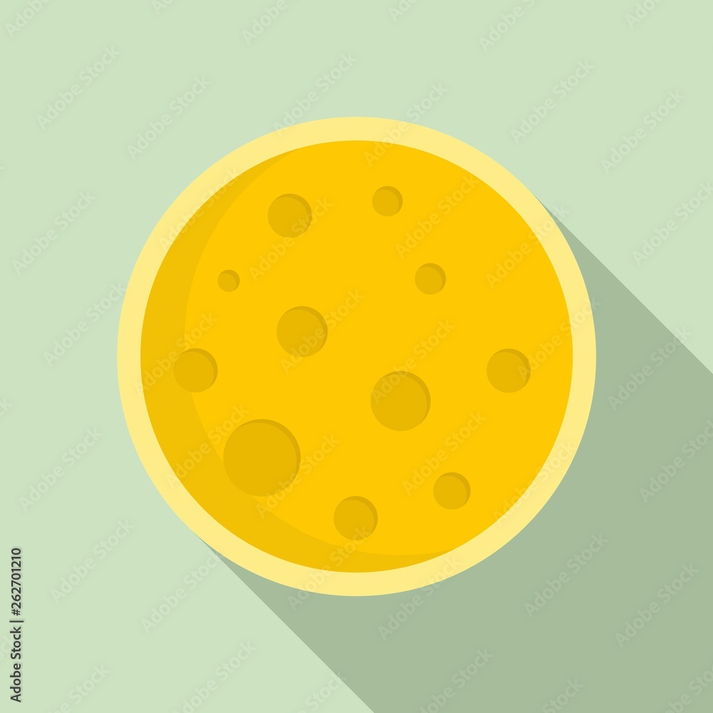 Full magic moon icon. Flat illustration of full magic moon vector icon for web design Full magic moon icon. Flat illustration of full magic moon vector icon for web design