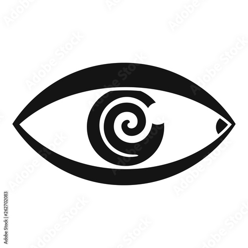 Magic eye hypnosis icon. Simple illustration of magic eye hypnosis vector icon for web design isolated on white background