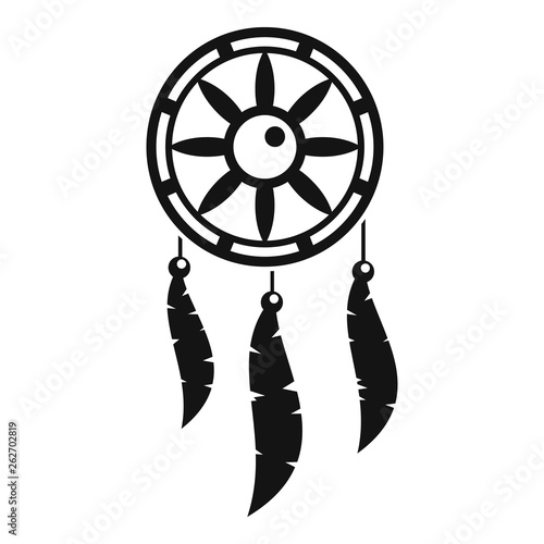 Dream catcher icon. Simple illustration of dream catcher vector icon for web design isolated on white background