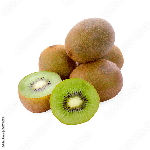 Bild auf Leinwand Kiwi fruit isolated on white