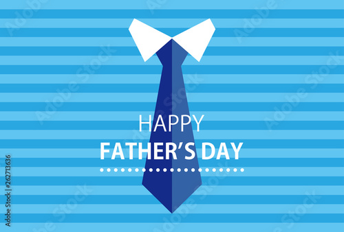 Necktie & Happy Father's Day Horizontal
