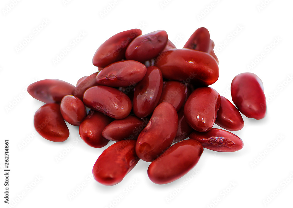 Red bean isolated on white background Red bean isolated on white background