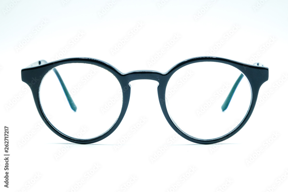 Round Glasses Women.Already used The image is sharp close.Is a good background.Suitable for use. Round Glasses Women.Already used The image is sharp close.Is a good background.Suitable for use.