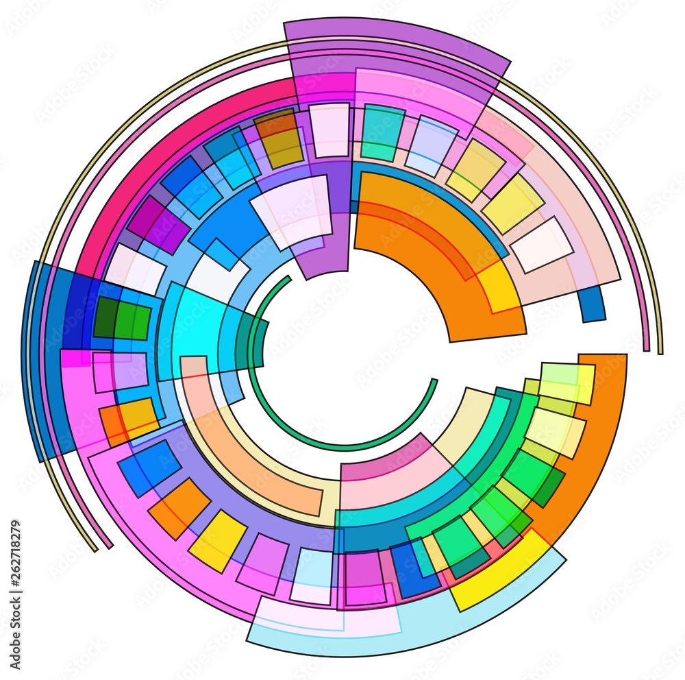Abstract multicolour circle Abstract multicolour circle