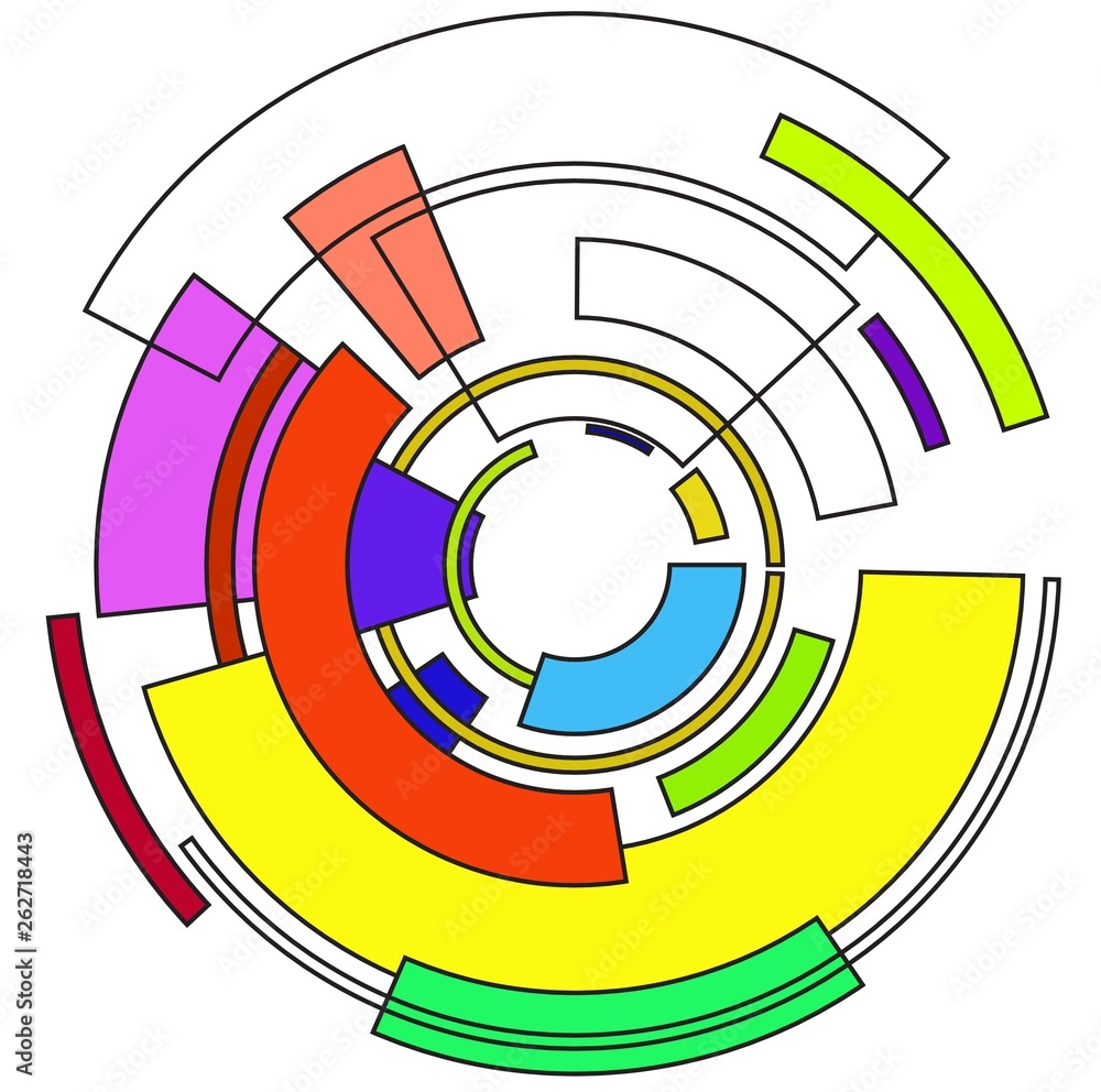 Abstract multicolour circle Abstract multicolour circle