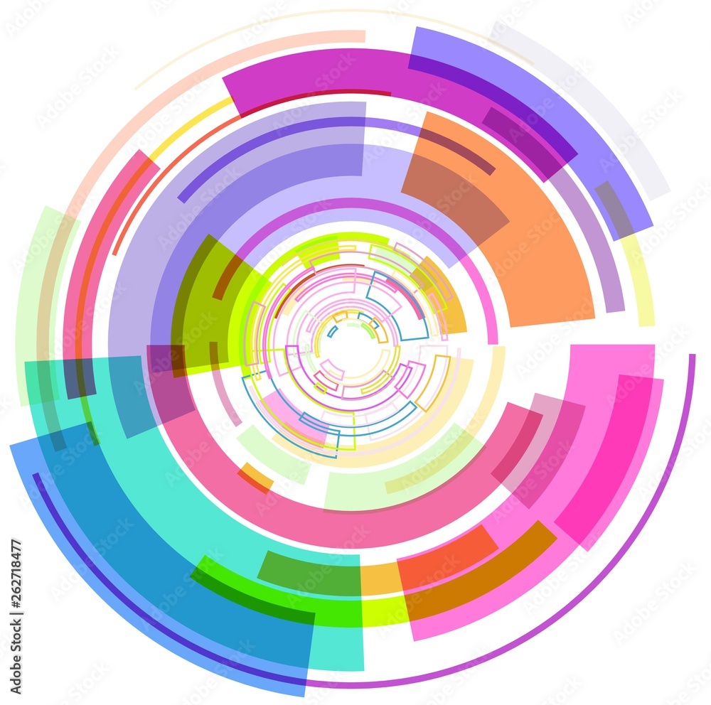 Abstract multicolour circle Abstract multicolour circle