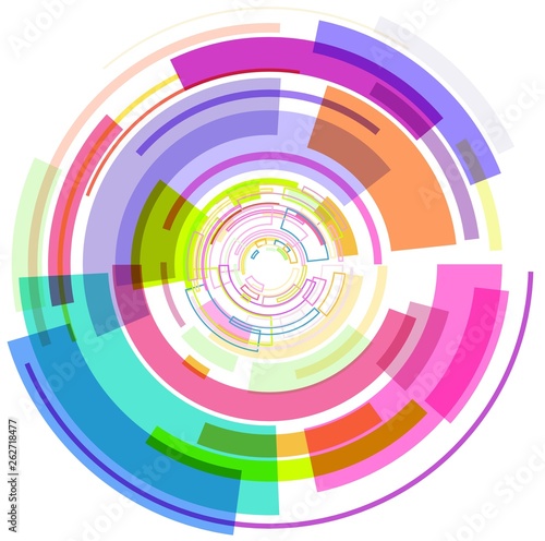 Abstract multicolour circle