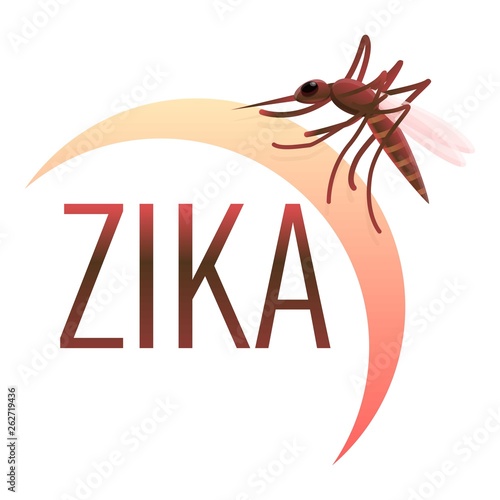 Zika virus icon. Cartoon of zika virus vector icon for web design isolated on white background