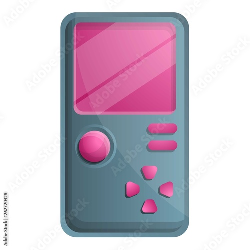 Video game portable device icon. Cartoon of video game portable device vector icon for web design isolated on white background