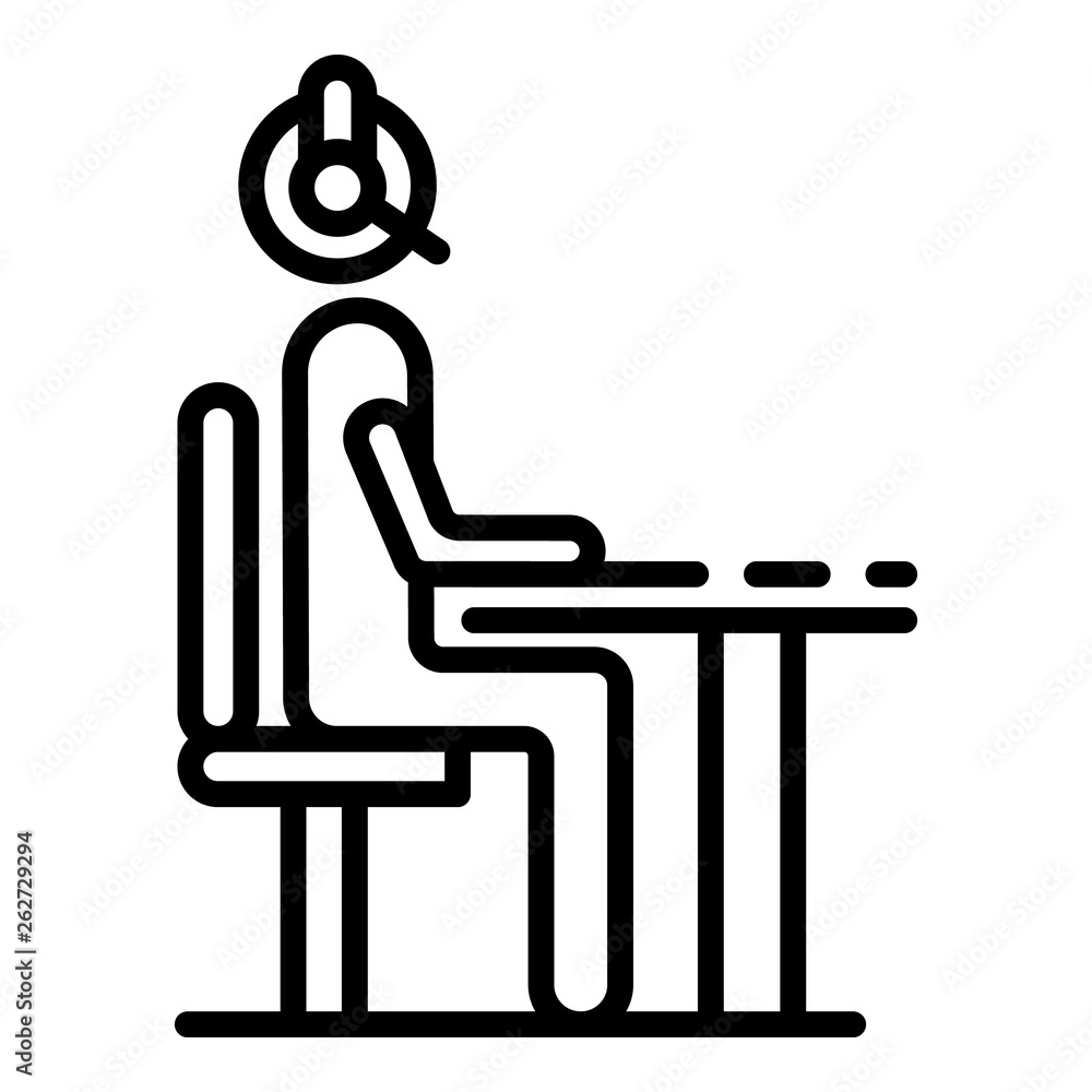 Man at call center office icon. Outline man at call center office vector icon for web design isolated on white background Man at call center office icon. Outline man at call center office vector icon for web design isolated on white background