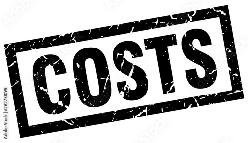 square grunge black costs stamp