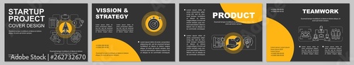Startup launch brochure template