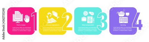 Cooking vector infographic template