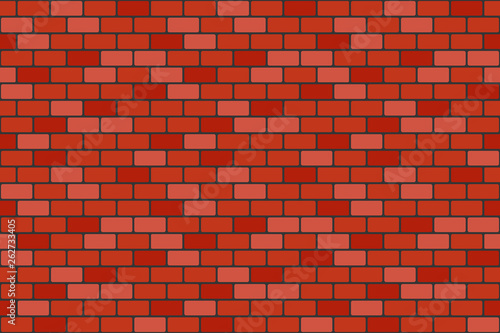 Brick wall seamless texture. Vector illustration.