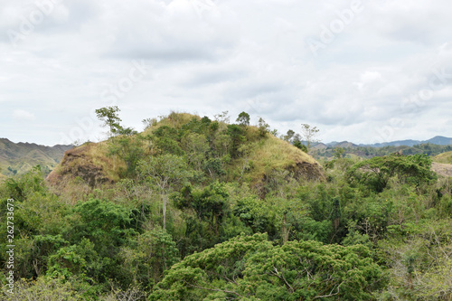 Forested Hill tops in mountainous Cordillera