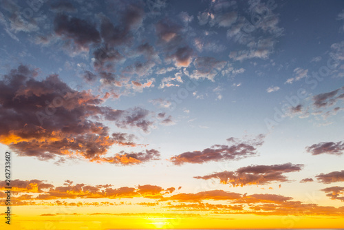 Glorious sunset seascape at Glenelg beach  Adelaide  Australia