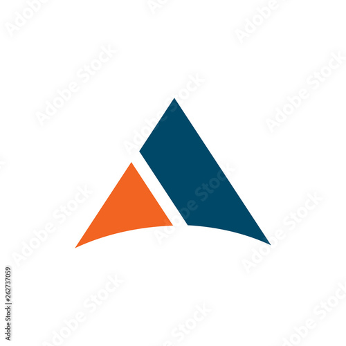 Mountain icon logo design vector template