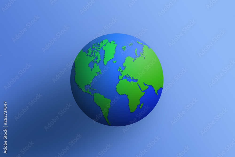 Earth globes on blue background Earth globes on blue background