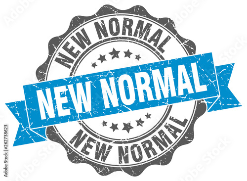 new normal stamp. sign. seal