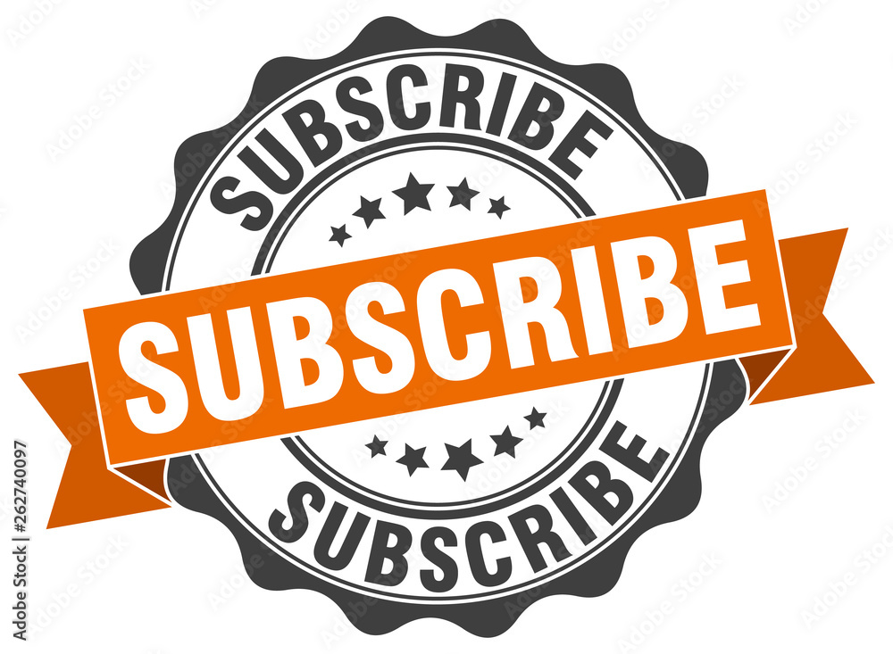 Obraz premium subscribe stamp. sign. seal