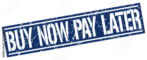 buy now pay later square grunge stamp
