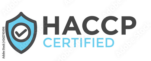HACCP - Hazard Analysis Critical Control Points icon with award or checkmark