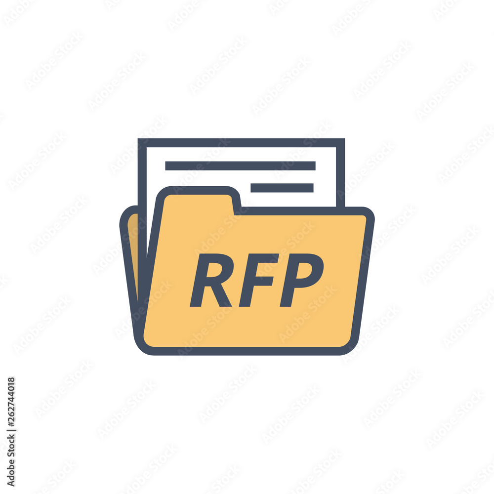 RFP Icon - request for proposal concept or idea RFP Icon - request for proposal concept or idea