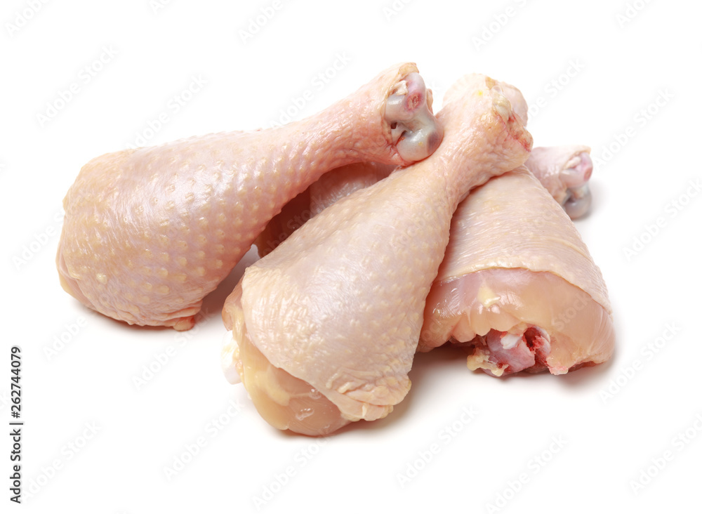 Chicken legs on white background Chicken legs on white background
