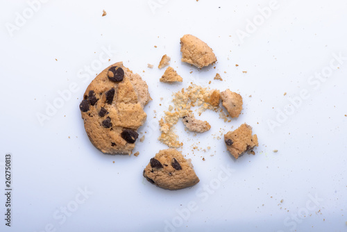 cookies closeup. broken cookies