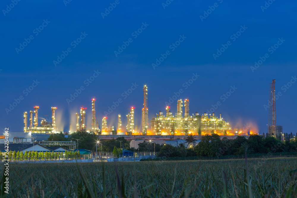 Petrochemical oil refinery plant.