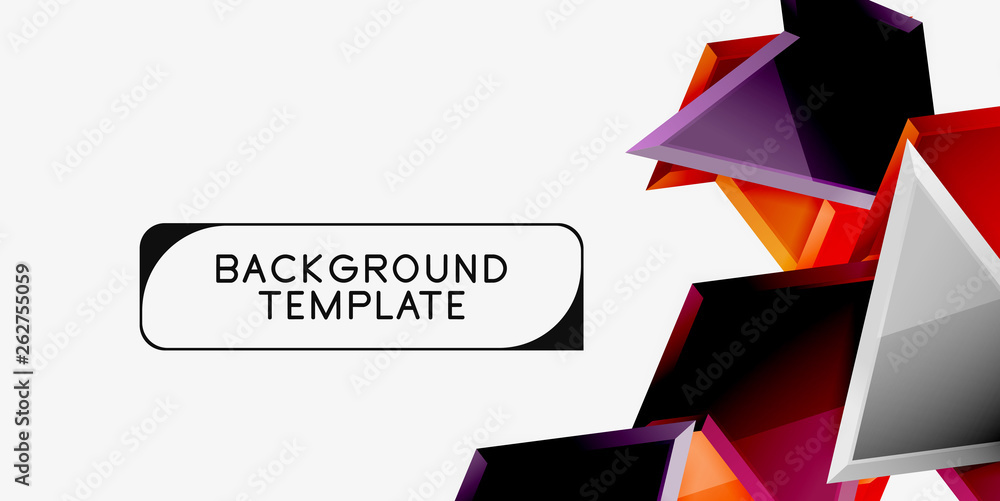 Bright colorful triangular poly 3d composition,abstract geometric background, minimal design, polygonal futuristic poster Bright colorful triangular poly 3d composition,abstract geometric background, minimal design, polygonal futuristic poster