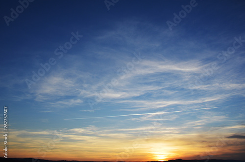 Sunset, cloudscape, sky background  © worldofstock