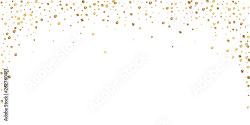 Sparse gold confetti luxury sparkling confetti. Sc