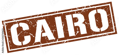 Cairo brown square stamp