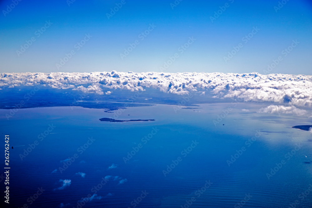Islands of ré and Oléron from aerial view Islands of ré and Oléron from aerial view