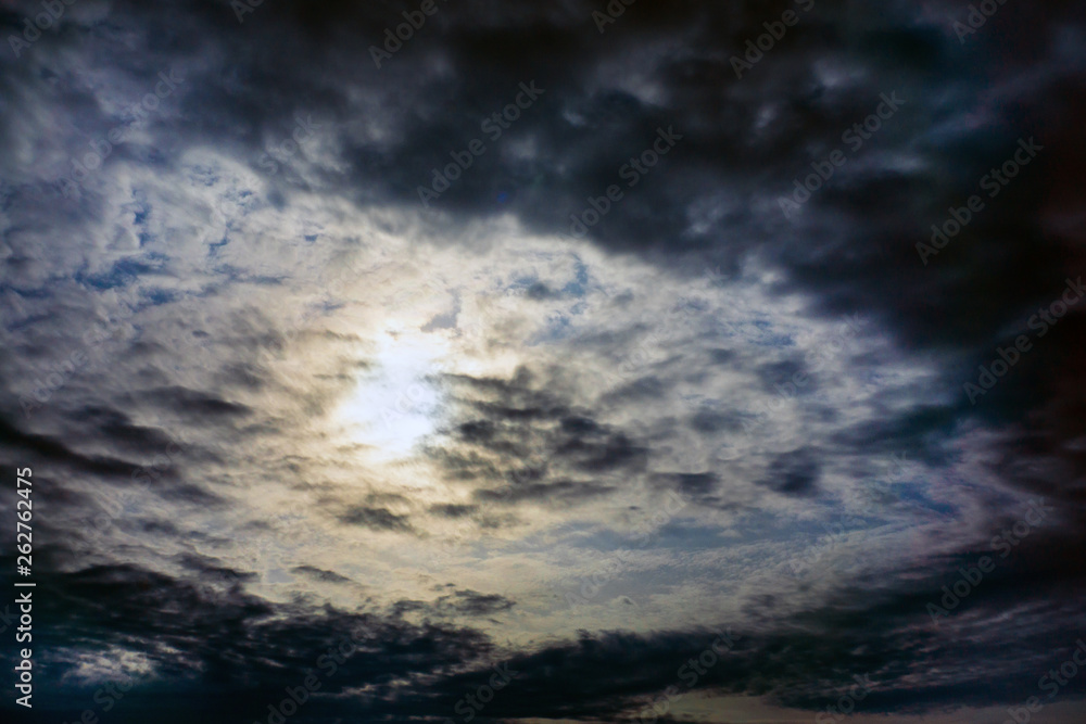gloomy clouds the sun through the clouds gloomy clouds the sun through the clouds