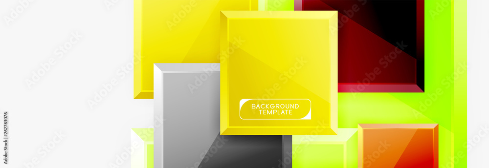 Abstract square composition for background, banner or logo Abstract square composition for background, banner or logo