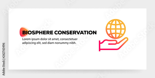 BIOSPEHERE CONSERVATION ICON CONCEPT