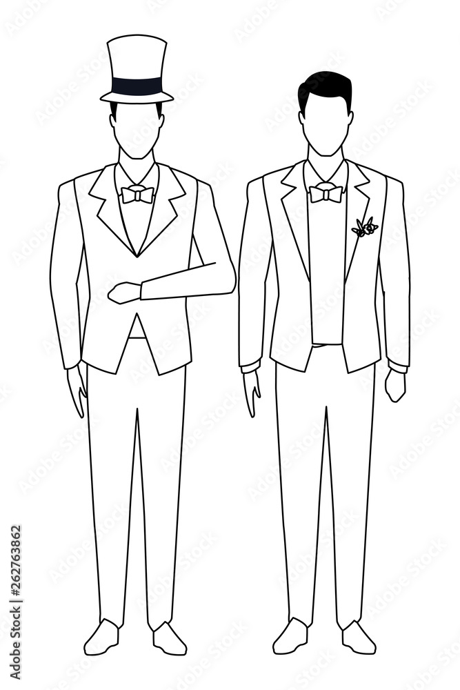men wearing tuxedo black and white men wearing tuxedo black and white
